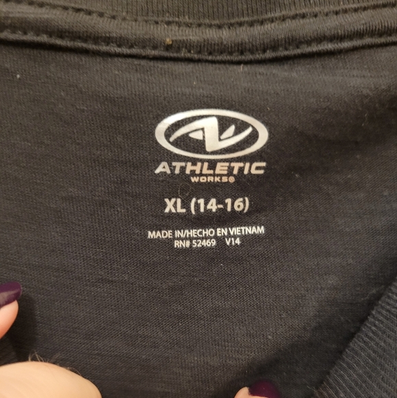 Athletic Works Make Today Count Black Long Sleeve Crop Top Size XL - Picture 4 of 6